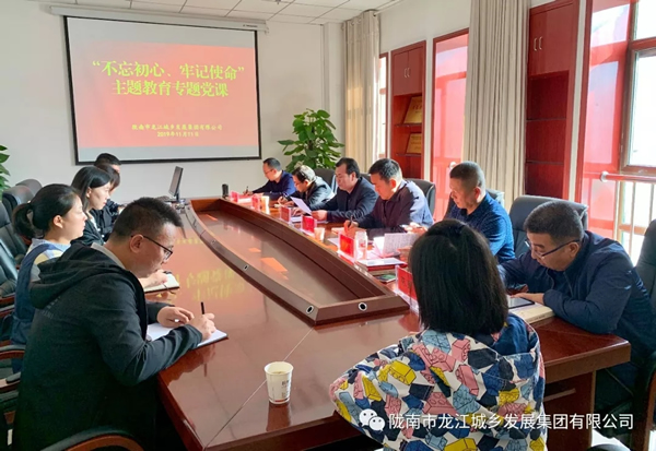 市龍江集團(tuán)開展“不忘初心、牢記使命”主題教育專題黨課